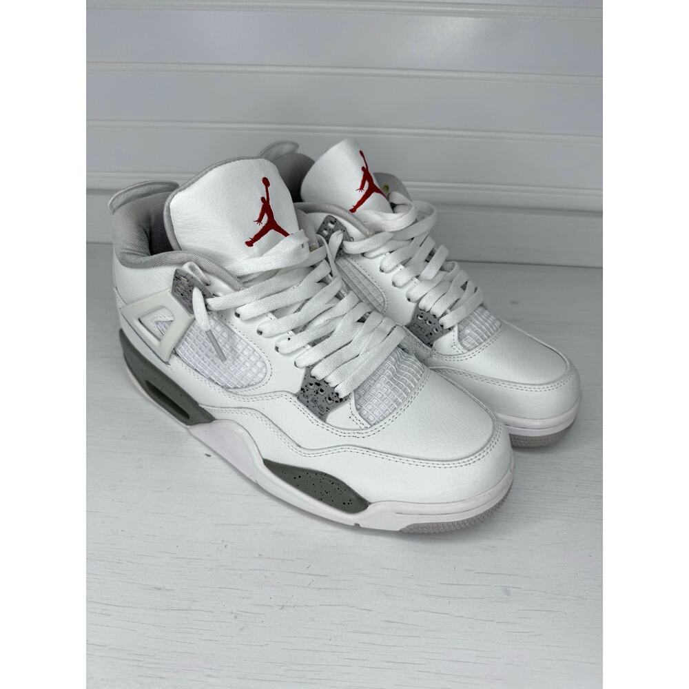 Nike Air Jordan 4 Retro White Cement Reimagined CT8527-100 Men’s Size 9.5 - Picture 2 of 7